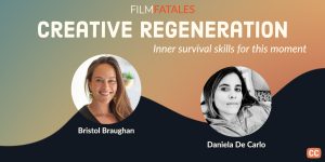 Headline of Creative Regeneration Headshots of Bristol Braughan and Daniela De Carlo